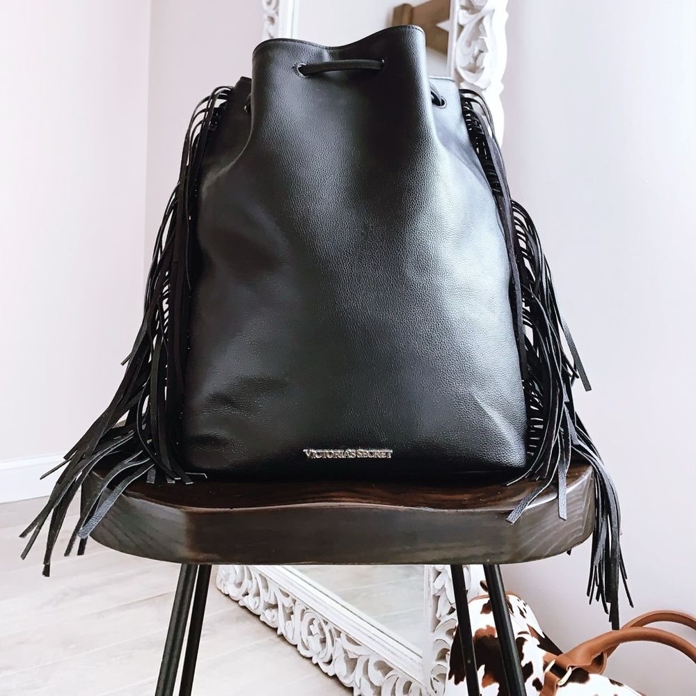 Victoria’s Secret fringe faux leather back pack